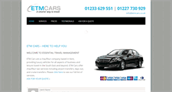 Desktop Screenshot of etmcars.co.uk