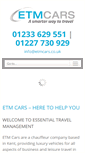 Mobile Screenshot of etmcars.co.uk