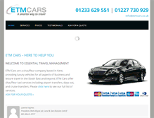 Tablet Screenshot of etmcars.co.uk